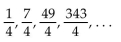 Identify the sequence as arithmetic, geometric, or neither. -