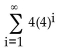 Find the sum of the given infinite geometric series if possible. Write the answer as a decimal number if appropriate. -