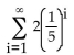 Find the sum of the given infinite geometric series if possible. Write the answer as a decimal number if appropriate. -