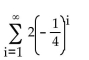 Find the sum of the given infinite geometric series if possible. Write the answer as a decimal number if appropriate. -