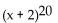 Write the first four terms of the binomial expansion. - 