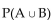 Use the addition rule to solve the problem. -If P(A) = 0.5, P(B) = 0.5, and = 0.7, then what is