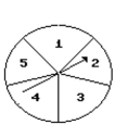 Use the addition rule to solve the problem. - What is the probability that the arrow will land on 2 or 5?