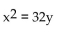 <strong>Find the equation of the parabola determined by the given information. Vertex at the origin, focus at (8, 0)</strong> A) B) C) D)