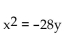 <strong>Find the equation of the parabola determined by the given information. Vertex at the origin, focus at </strong> A) B) C) D)