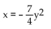 <strong>Find the equation of the parabola determined by the given information. Vertex at the origin, focus at </strong> A) B) C) D)