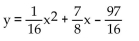 <strong>Find the equation of the parabola determined by the given information. Focus at (7, -7), directrix x = -1</strong> A) B) C) D)