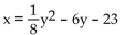 <strong>Find the equation of the parabola determined by the given information. Focus at (-3, -2), directrix y = -6</strong> A) B) C) D)