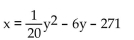 <strong>Find the equation of the parabola determined by the given information. Vertex at (-3, -14), directrix y = -19</strong> A) B) C) D)