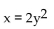<strong>Find the equation of the parabola with the given focus and directrix. </strong> A) B) C) D)