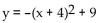 <strong>Find the vertex of the parabola, and determine whether the parabola opens upward, downward, to the left, or to the right. </strong> A) (-9, 4), down B) (9, -16), up C) (9, -4), up D) (-4, 9), down