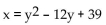 <strong>Find the coordinates of the vertex of the parabola. </strong> A) (6, 3) B) (6, 0) C) (0, 3) D) (3, 6)