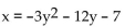 <strong>Find the focus and the directrix of the parabola. </strong> A) (-14, 5); x = -16 B) (2, 5); x = 8 C) D)
