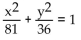 <strong>Write an equation for the ellipse. </strong> A) B) C) D)