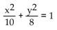 <strong>Write an equation for the ellipse. Foci and x-intercepts </strong> A) B) C) D)