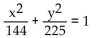 <strong>Write an equation for the ellipse. Foci and y-intercepts </strong> A) B) C) D)