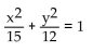 <strong>Write an equation for the ellipse. Foci and y-intercepts </strong> A) B) C) D)