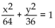 <strong>Write an equation for the ellipse. Foci and y-intercepts </strong> A) B) C) D)