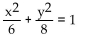<strong>Write an equation for the ellipse. Foci and y-intercepts </strong> A) B) C) D)