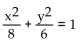 <strong>Write an equation for the ellipse. Foci and y-intercepts </strong> A) B) C) D)