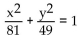 <strong>Write an equation for the ellipse. Foci and y-intercepts </strong> A) B) C) D)