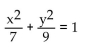 <strong>Write an equation for the ellipse. Foci and y-intercepts </strong> A) B) C) D)