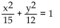 <strong>Write an equation for the ellipse. Foci and y-intercepts </strong> A) B) C) D)