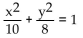 <strong>Write an equation for the ellipse. Foci and x-intercepts </strong> A) B) C) D)