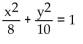<strong>Write an equation for the ellipse. Foci and x-intercepts </strong> A) B) C) D)