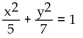 <strong>Write an equation for the ellipse. Foci and x-intercepts </strong> A) B) C) D)