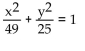 <strong>Write an equation for the ellipse. Foci and x-intercepts </strong> A) B) C) D)