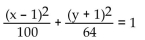 <strong>Find the foci of the ellipse. </strong> A) (-1, -7), (-1, 9) B) (-1, -5), (-1, 7) C) (-7, -1), (9, -1) D) (-5, -1), (7, -1)