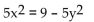 Identify the equation as a parabola, ellipse, or circle. - 