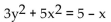 Identify the equation as a parabola, ellipse, or circle. -