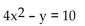 Identify the equation as a parabola, circle, ellipse, or hyperbola. -