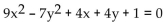 Use the value of AC to identify the conic. - 