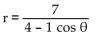 Find the eccentricity and use it to identify the conic as a parabola, ellipse, or hyperbola. -