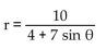 Find the eccentricity and use it to identify the conic as a parabola, ellipse, or hyperbola. -