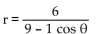Convert the conic into rectangular coordinates. - 