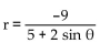 Convert the conic into rectangular coordinates. - 