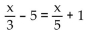 <strong>Solve the equation. </strong> A) B) 45 C) - 6 D) 9