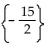 <strong>Solve the equation. </strong> A) B) 45 C) - 6 D) 9