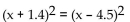 <strong>Use a calculator to help solve the equation. Round approximate answers to three places. </strong> A) B) {-1.550} C) {1.550} D) {2.950}