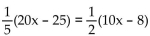 <strong>Solve the equation. </strong> A) {-1} B) {1} C) {-20} D)