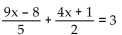 <strong>Solve the equation. </strong> A) B) C) D)