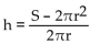 <strong>Solve the formula for the specified variable. S = for h</strong> A) h = S - r B) C) D)
