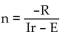 <strong>Solve the formula for the specified variable. for n</strong> A) B) C) n = IR(Ir - E) D)
