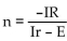 <strong>Solve the formula for the specified variable. for n</strong> A) B) C) n = IR(Ir - E) D)