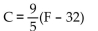 <strong>Solve the formula for the specified variable. F = C + 32 for C</strong> A) B) C) D)
