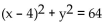 Find the center and radius of the circle. - 